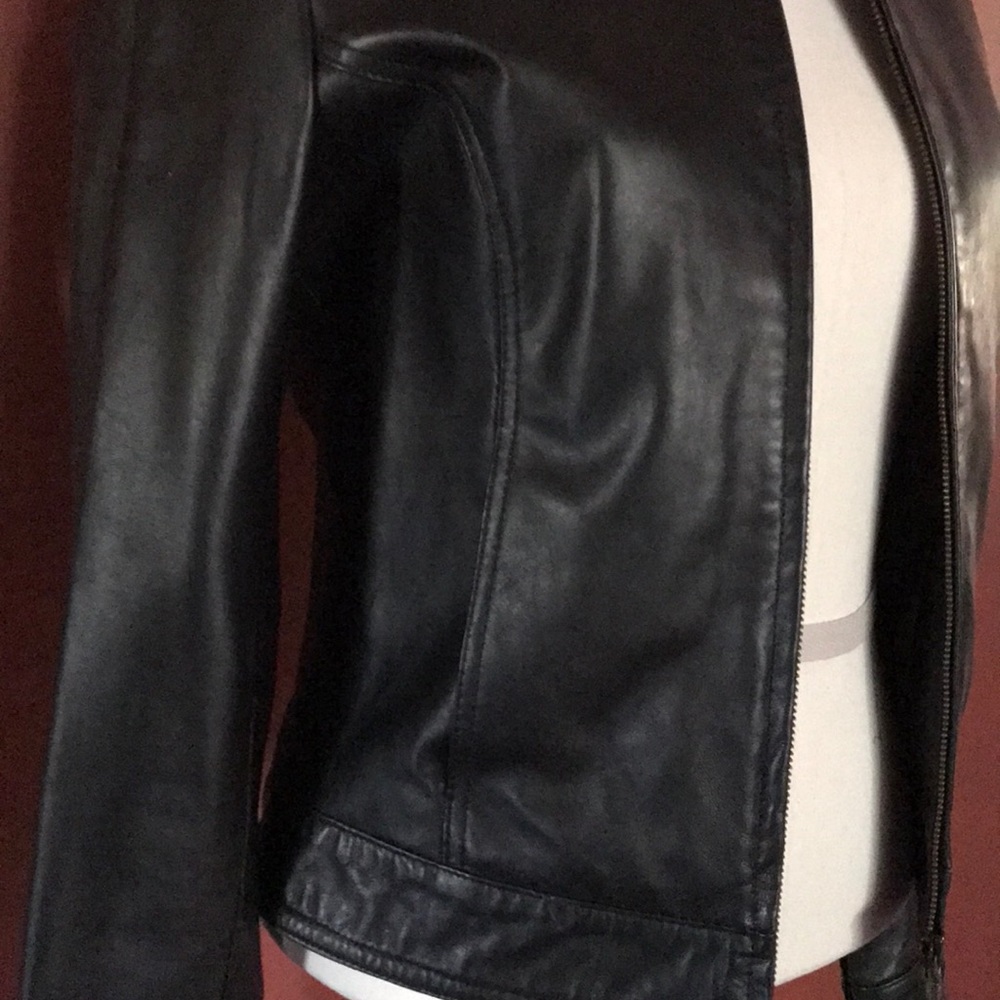 Nicole Miller New York Leather Jacket - Picture 3 of 11